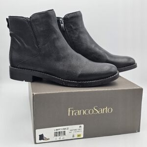 Franco Sarto Black Ankle Boots